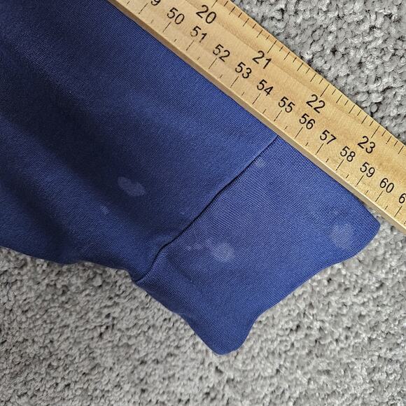 B Draddy Shirt Mens Large Blue Polo Stretch Golf Faded Pima Cotton Blend *Read* - Picture 7 of 12